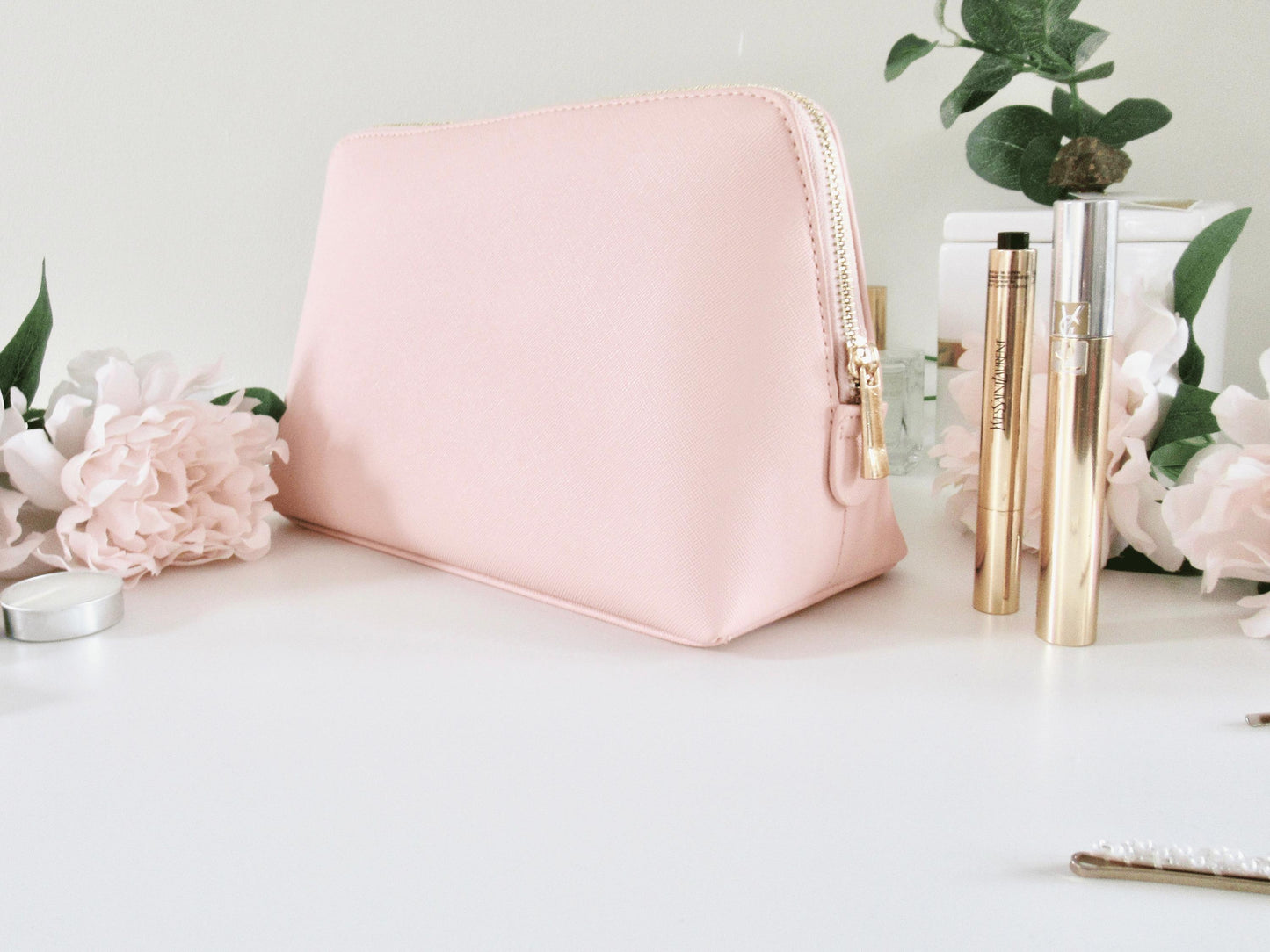 Personalised Bridesmaid Makeup Bag/ Faux Leather Will You Be My Bridesmaid Purse/ Bridesmaid Gift Box Bag Filler Cosmetic Bag/ Pencil Clutch