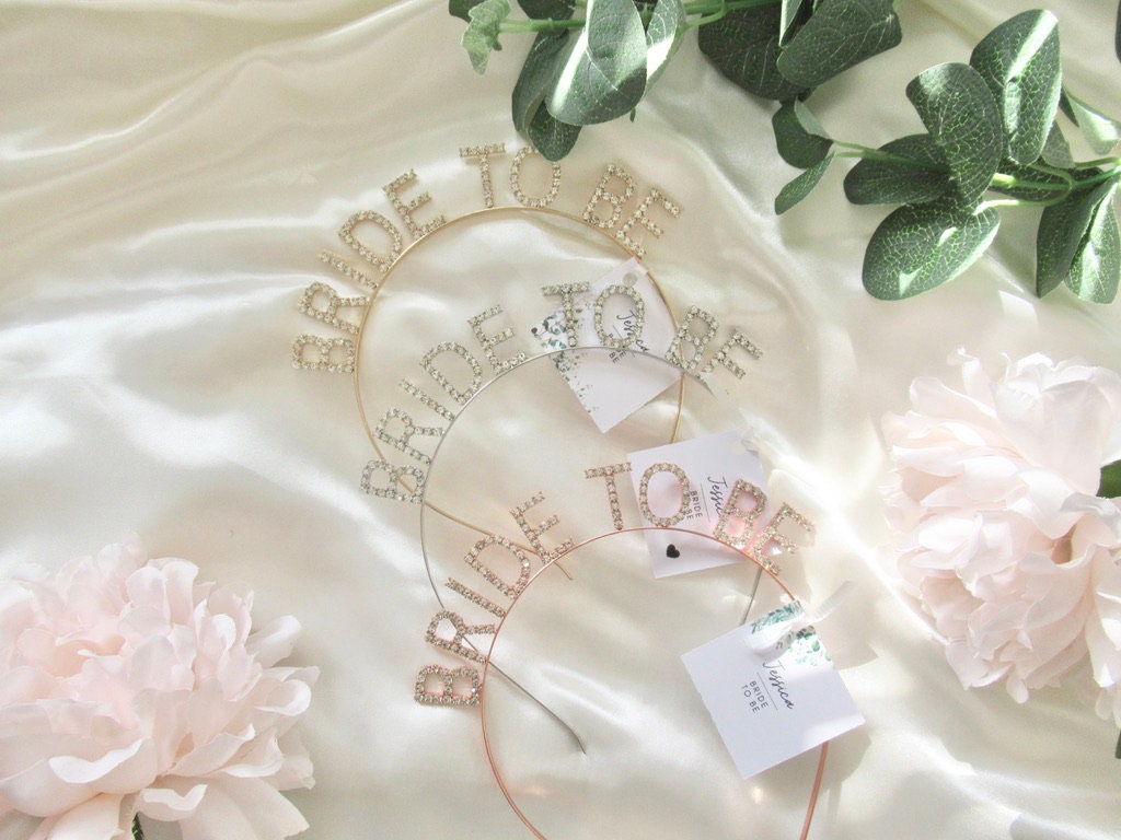 Rose Gold Diamante Bride to Be Hairband