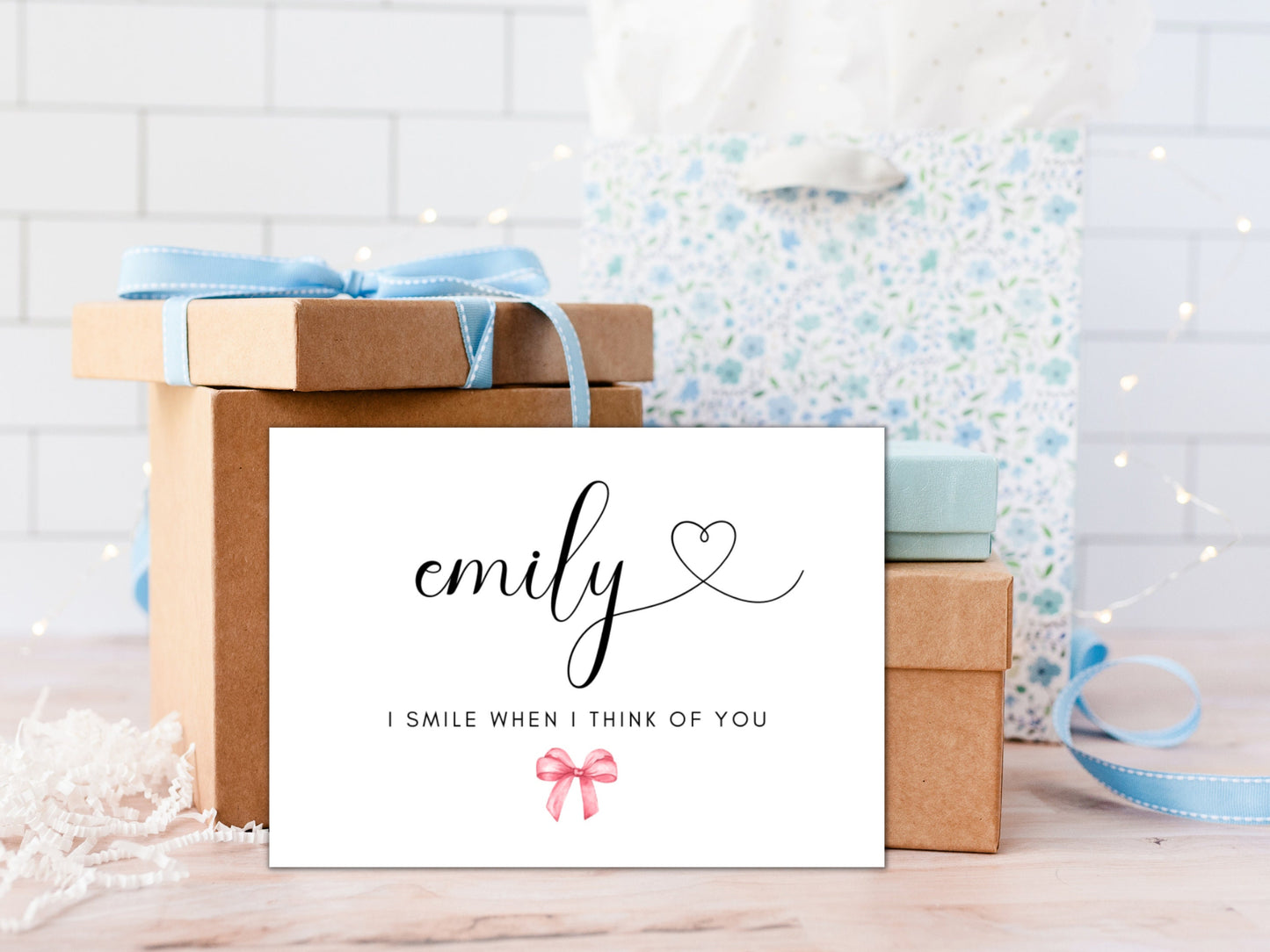 I Smile When I Think of You Card