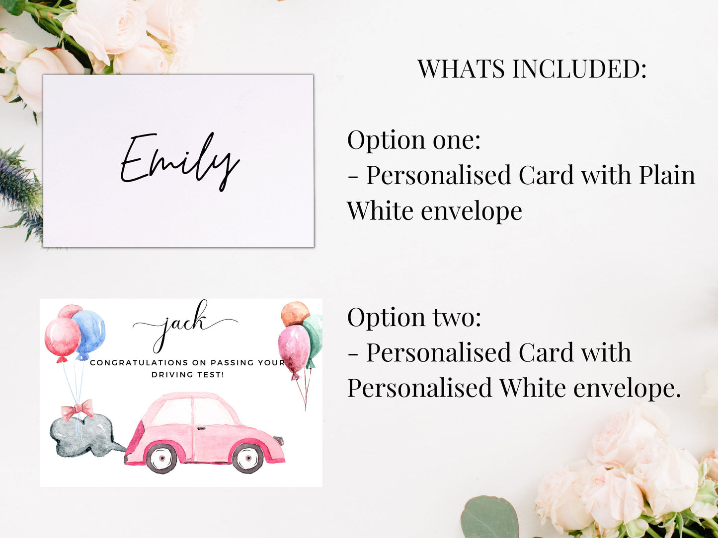 Personalised Driving Test Card/ Passed Driving Test Gift/ Card for Passing Test/ Motorbike/ Car/ Congratulations/ Well done/ A40/ A52