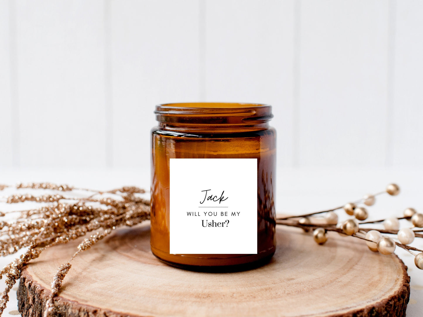 Personalised Bridesman Sticker/ Will You Be My Bridesman Label/ Champagne Alcohol Beer Bottle Sticker/ Best Man/ Page Boy Label/ A05/ A45