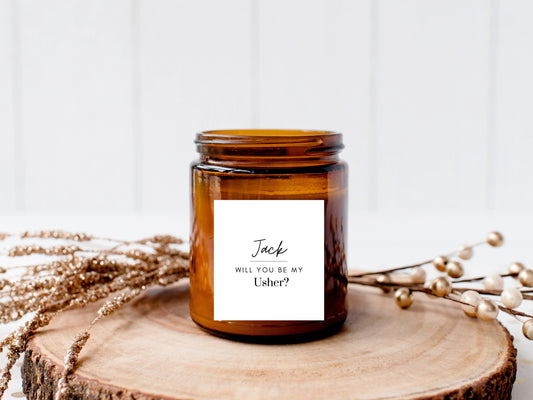 Personalised Bridesman Sticker/ Will You Be My Bridesman Label/ Champagne Alcohol Beer Bottle Sticker/ Best Man/ Page Boy Label/ A05/ A45