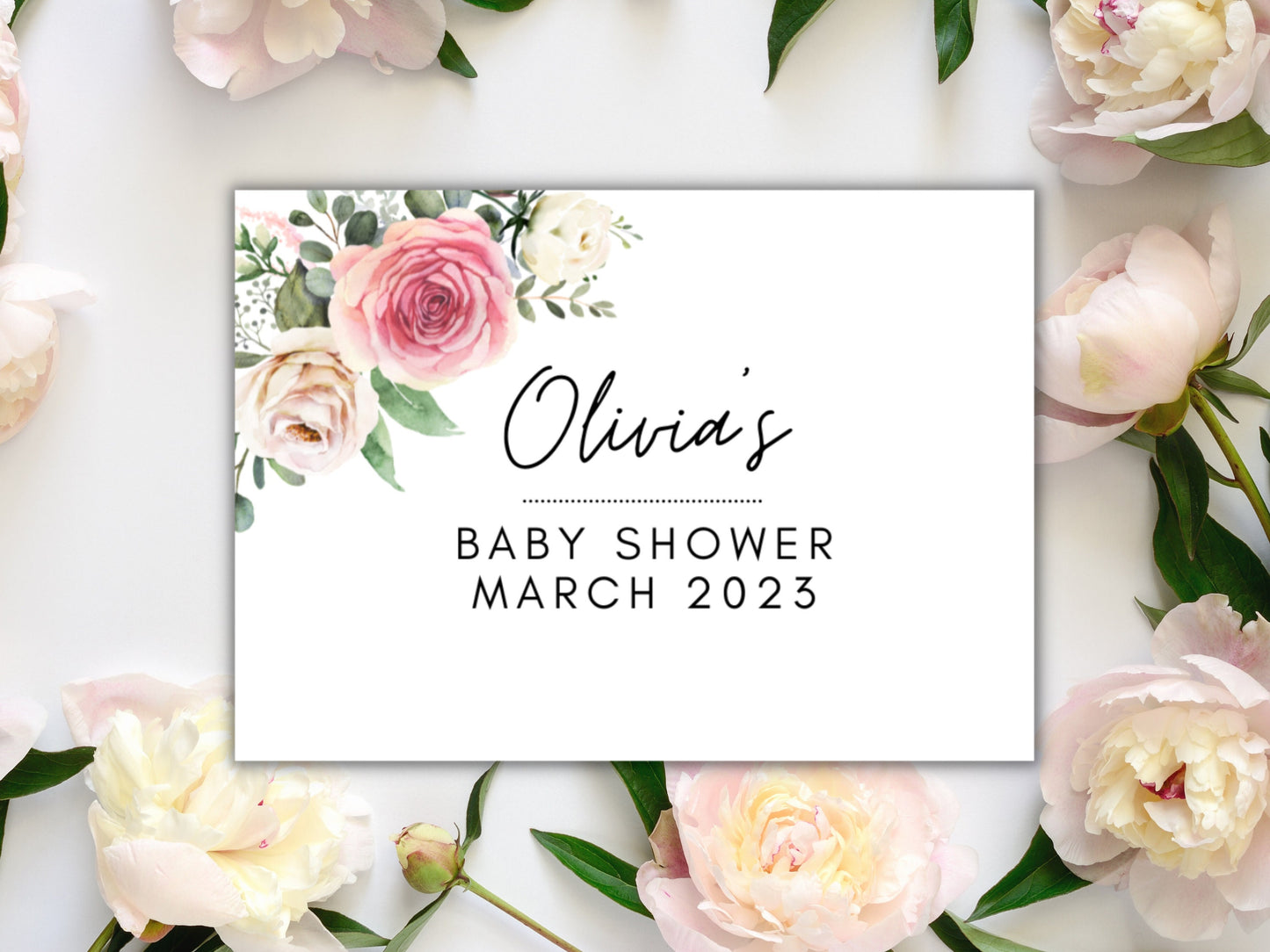 Personalised Baby Shower Sticker/ Gender Reveal Prosecco Bottle Label/ Gold Floral Gender Neutral Champagne Label/ Wine Sticker