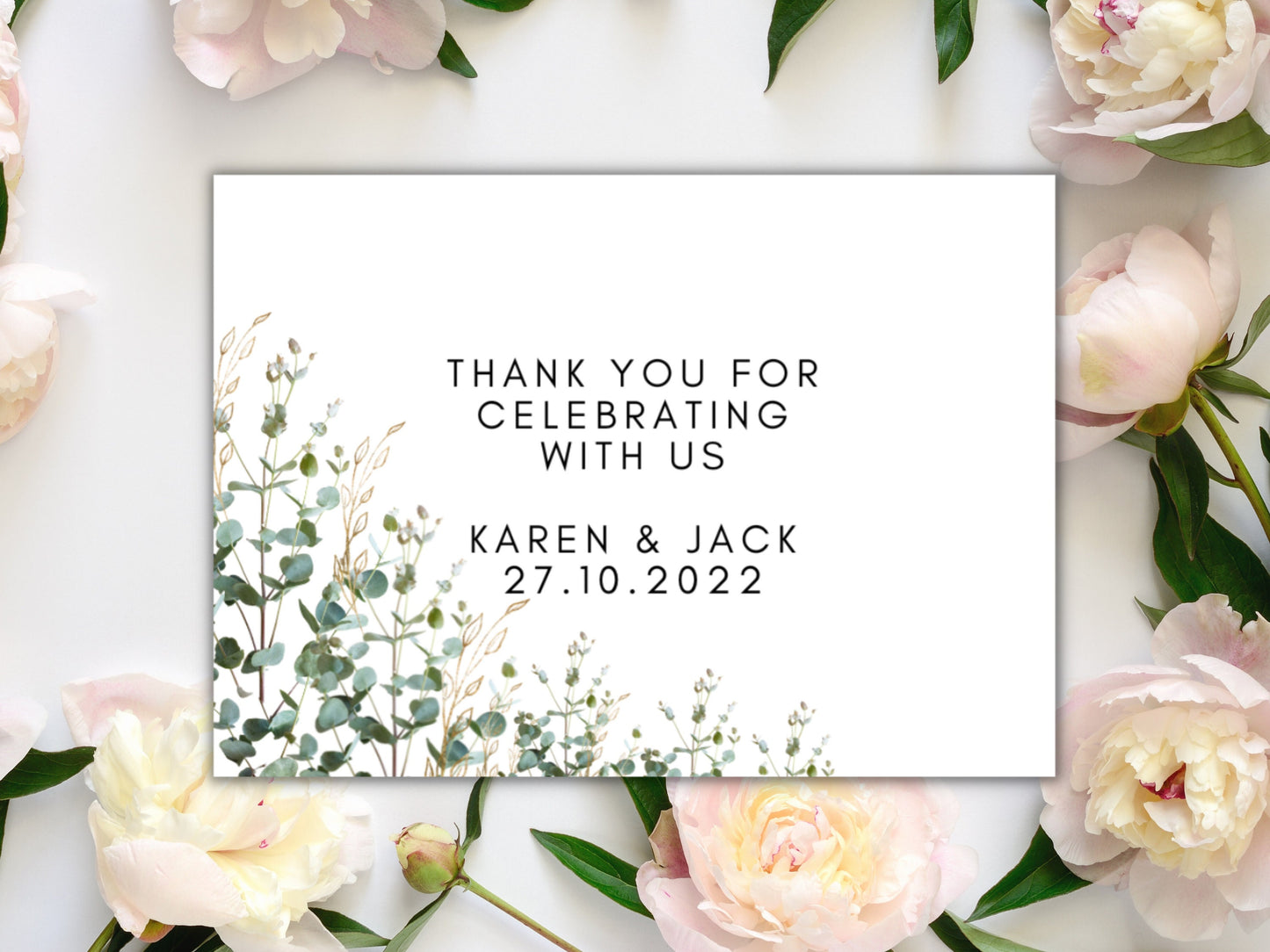 Personalised Thank You for Celebrating With Us Sticker/ Wedding Party Favours/ His & Her Favourite/ Mini Wine Champagne Favour Label Sticker
