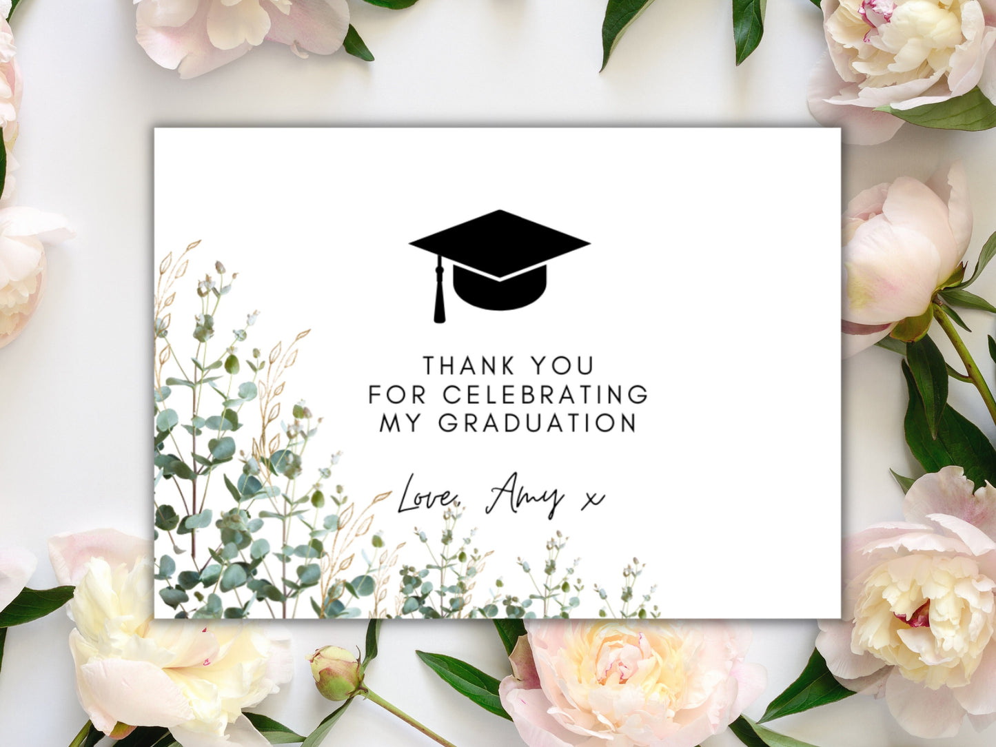 Personalised Thank You for Celebrating My Graduation Sticker/ End of Year Graduation/ University Sticker Wine/ Gift Bag/ Box/ Prosecco Label