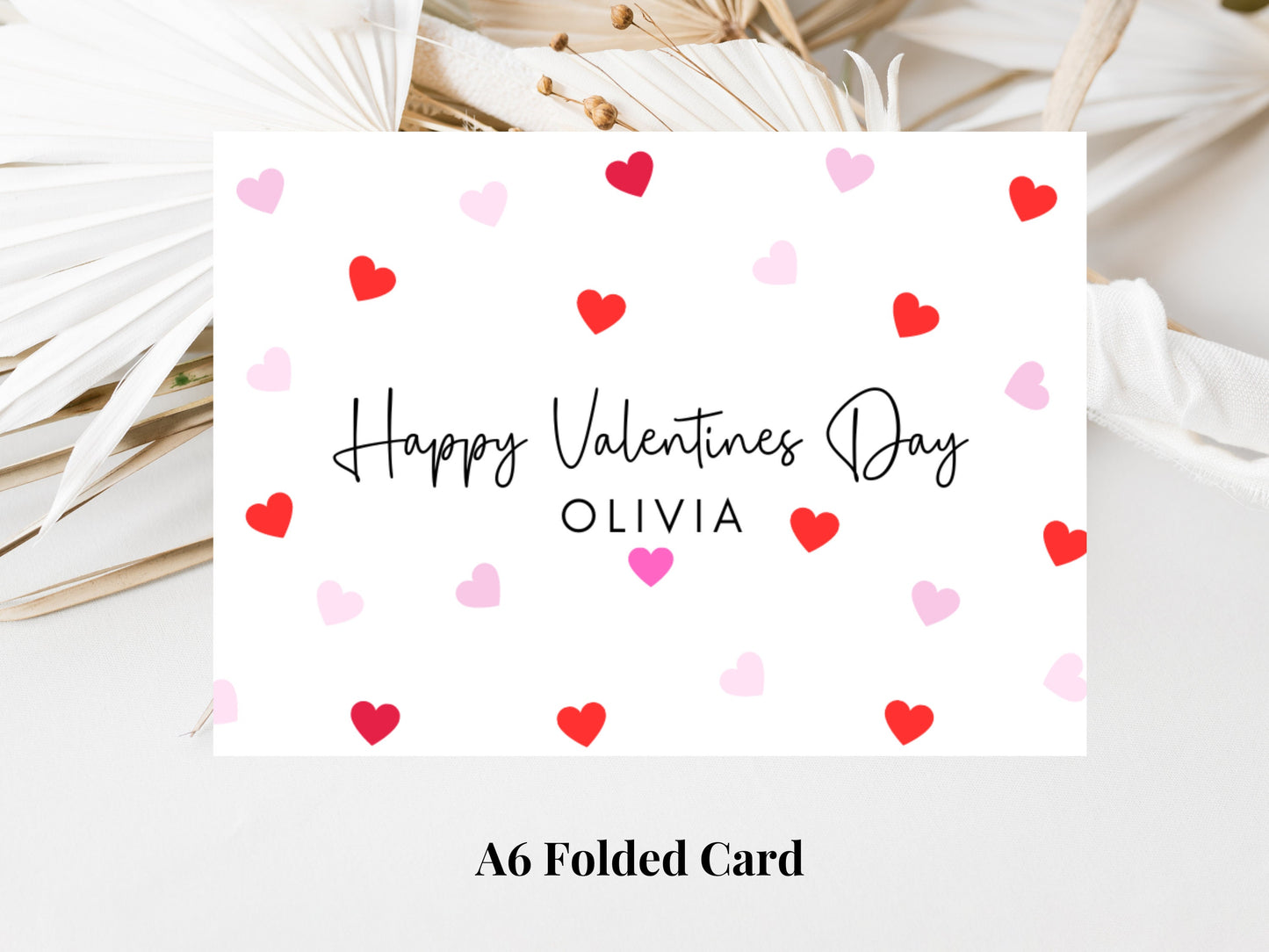 Personalised Happy Valentines Day Card/ Romantic Valentines Boyfriend/ Girlfriend/ Husband/ Wife/ Cute Funny Love Heart Anniversary Card
