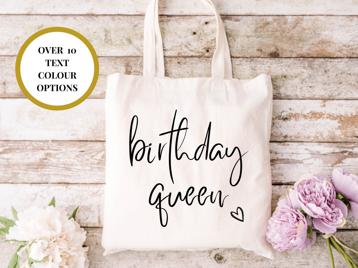Birthday Queen Tote Bag/ Custom Happy Birthday Gift Bag/ Birthday Gift Idea Birthday Bag Keepsake Momento/Birthday Present Bag/ Gift for Her