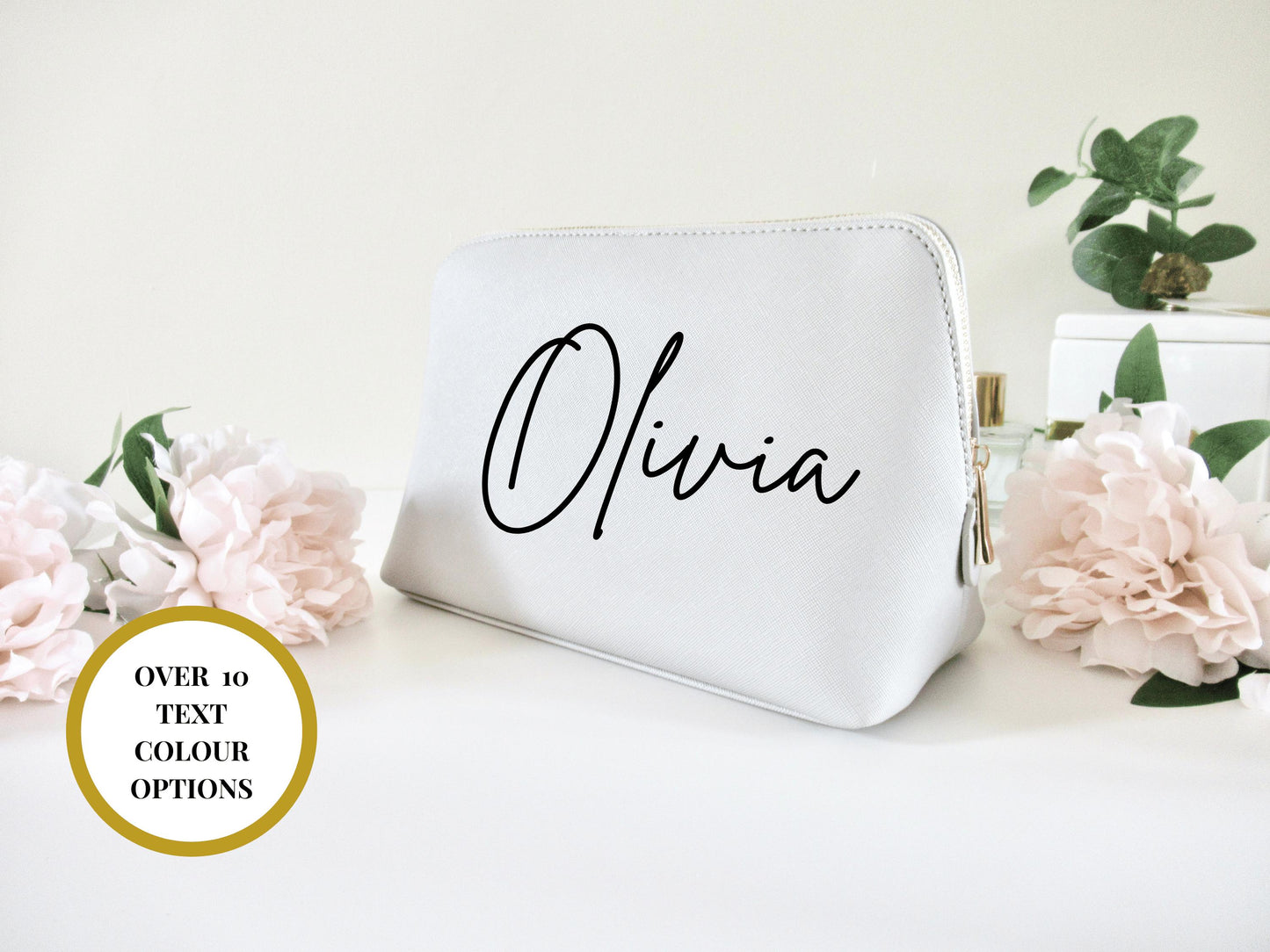 Personalised Bridesmaid Makeup Bag/ Faux Leather Will You Be My Bridesmaid Purse/ Bridesmaid Gift Box Bag Filler Cosmetic Bag/ Pencil Clutch