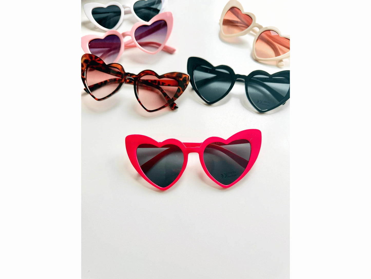 Personalised Hen Party Heart Shaped Sunglasses/ Hen Weekend Bachelorette Gift Box Filler/ Bridesmaids Keepsake Glasses/ Favours Souvenirs