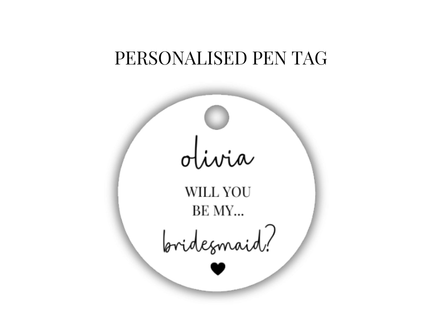 Will You Be My Bridesmaid Pen/ Team Bride Hen Party Gifts/ Bridesmaid Proposal Box Bridal Shower Diamond Personalised Crystal Pen