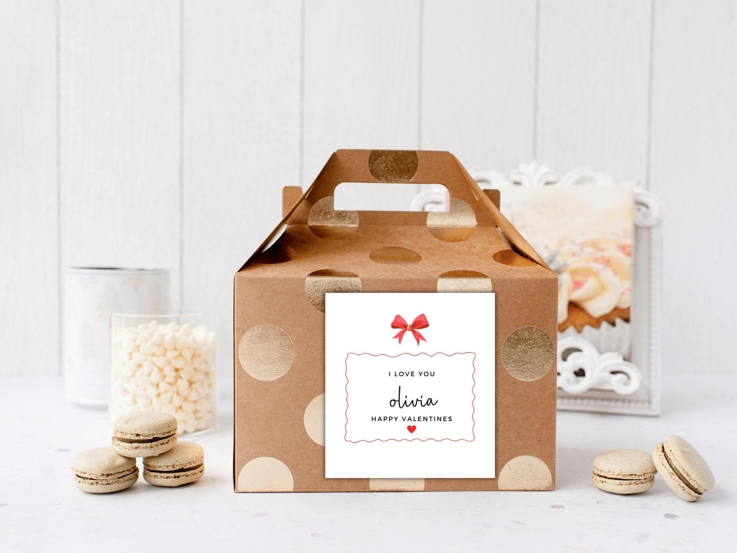 Personalised I Love You Lets Do This Forever Happy Valentines Candle Sticker/ Gift Box/ Bag Label/ Valentines Present/ Partner Candle Gift