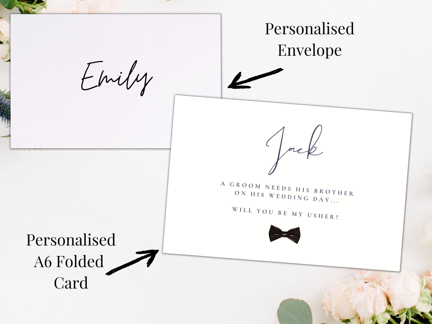 A Groom Needs His Brother on His Wedding Day Card
