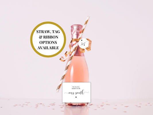 Soon to Be Mrs Prosecco Bottle Sticker