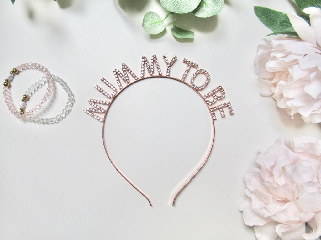 Mummy to Be Diamante Headband. Gold/ Silver or Rose Gold