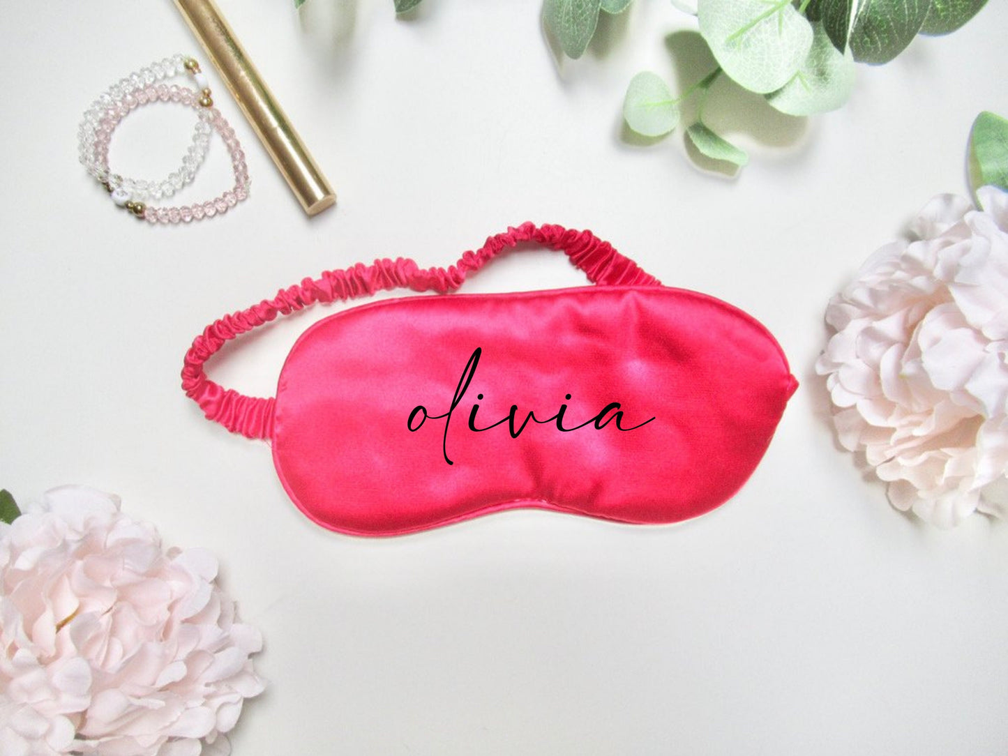 Red Satin Eye Mask