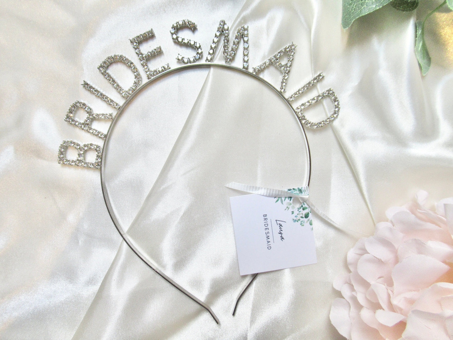 Rose Gold Bridesmaid Diamante Hairband