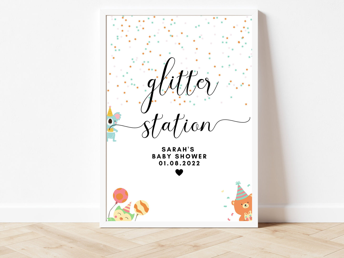 Glitter Station Sign
