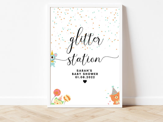 Glitter Station Sign
