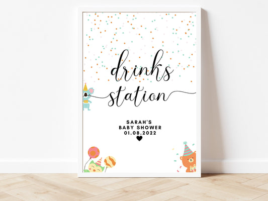 Drinks Station Sign