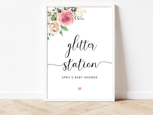 Glitter Station Sign