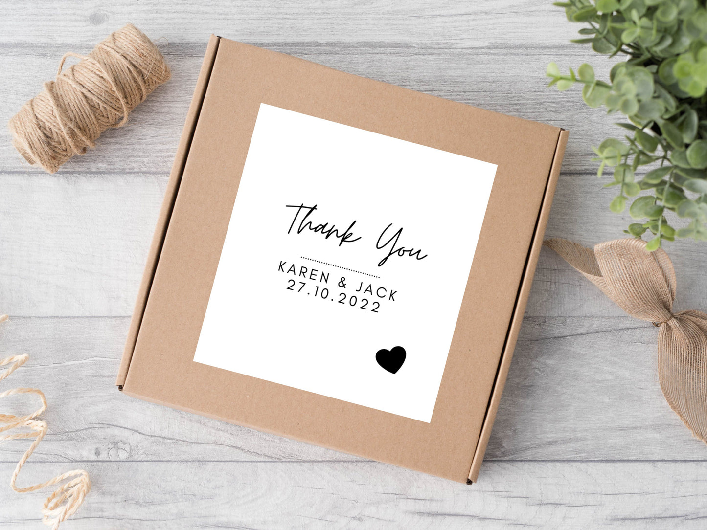 Thank You Gift Bag Sticker