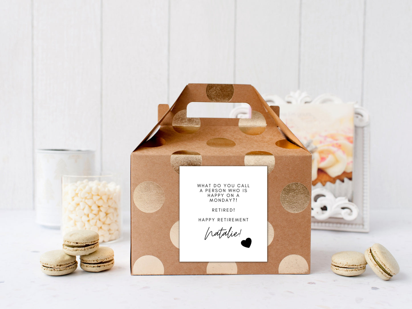 What Do You Call a Person Who is Happy on a Monday? Retired! - Happy Retirement Candle Label