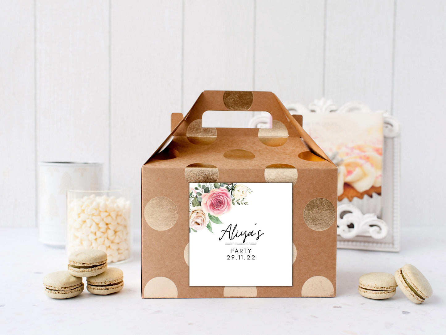 Childrens Party Gift Box Label