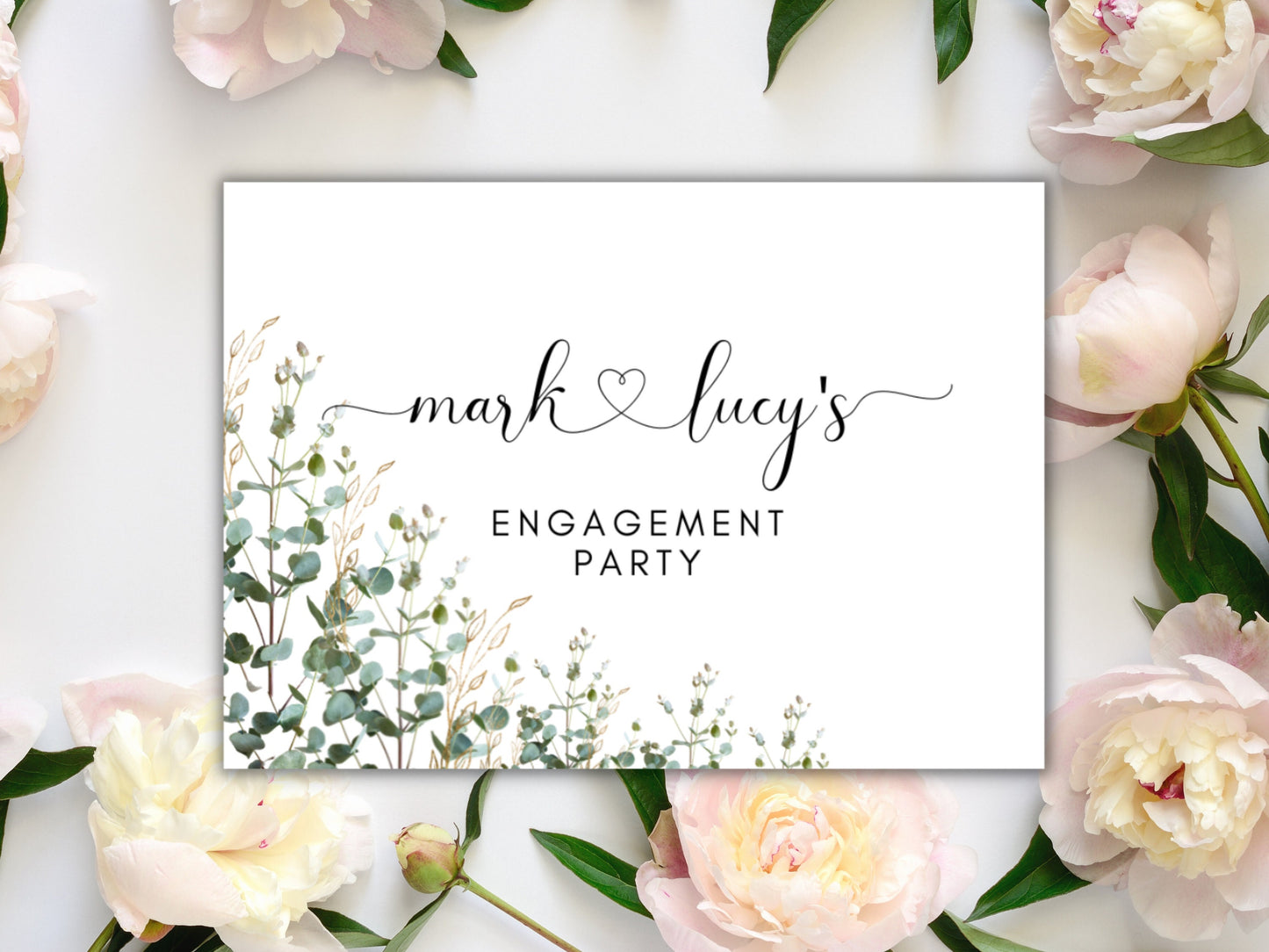 Engagement Party Prosecco Bottle Label