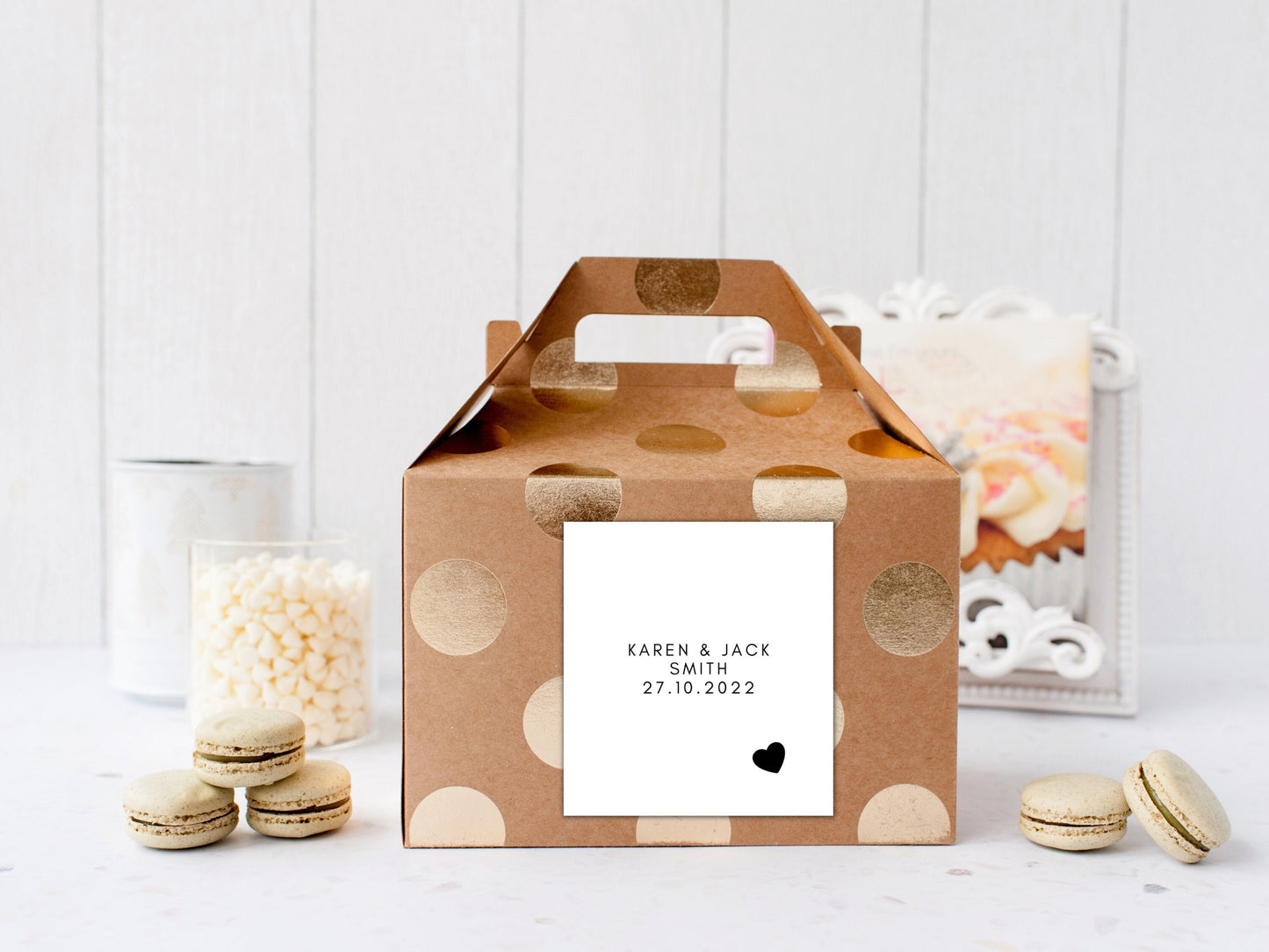 Couples Name Gift Bag Sticker