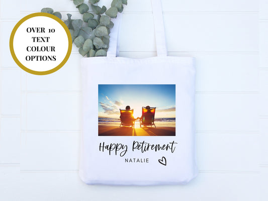 Happy Retirement Photo Tote Bag